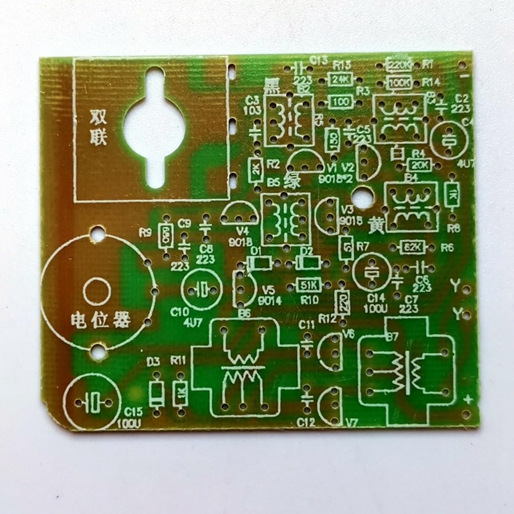 1 kit de 7 tubes AM radio électronique DIY kit d'apprentissage électronique HX108-2 kit DIY sans batterie facile à installer