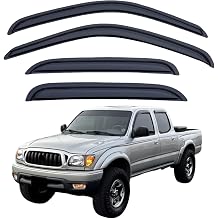 Rain Guards Compatible with 2001-2004 Toyota Tacoma Crew Cab, Acrylic Slim Style Window Visor Rain Guard, Side Window Deflector for Toyota Tacoma Accessories 4 Pieces, 2002 2003