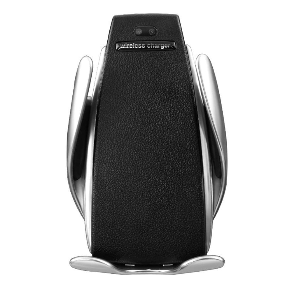 TechKing (NOW OR NEVER DEAL WITH 12 YEARS WARRANTY) Wireless Charging Car Phone Mount with Automatic Clamping 10W Quick Charger, Smart Sensor Control, 360 Rotation, Compatible with All Wireless Charging QI Enabled Devices Black