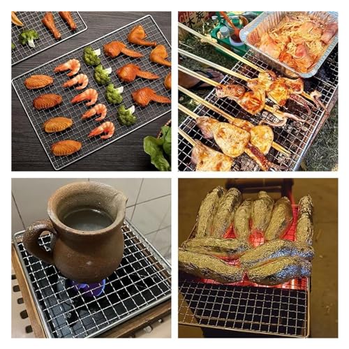Ponadwymiarowy ruszt do grillowania ze stali nierdzewnej, wielofunkcyjny, okrągły, ogniskowy, do gotowania na zewnątrz, na kemping, imprezy grillowe, idealny do żeberek i steków