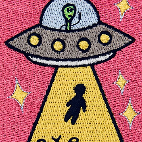 Zegins P1156USR Bye Earth Ufo X-File Patch Embroidered Applique Badge Iron thumb #1