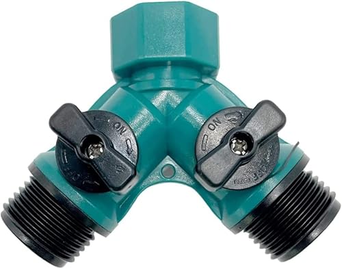 Divisor de manguera de remojo, divisor de grifo, resistente de 2 vías, divisor de manguera y divisor de manguera, grifo de jardín, divisor de