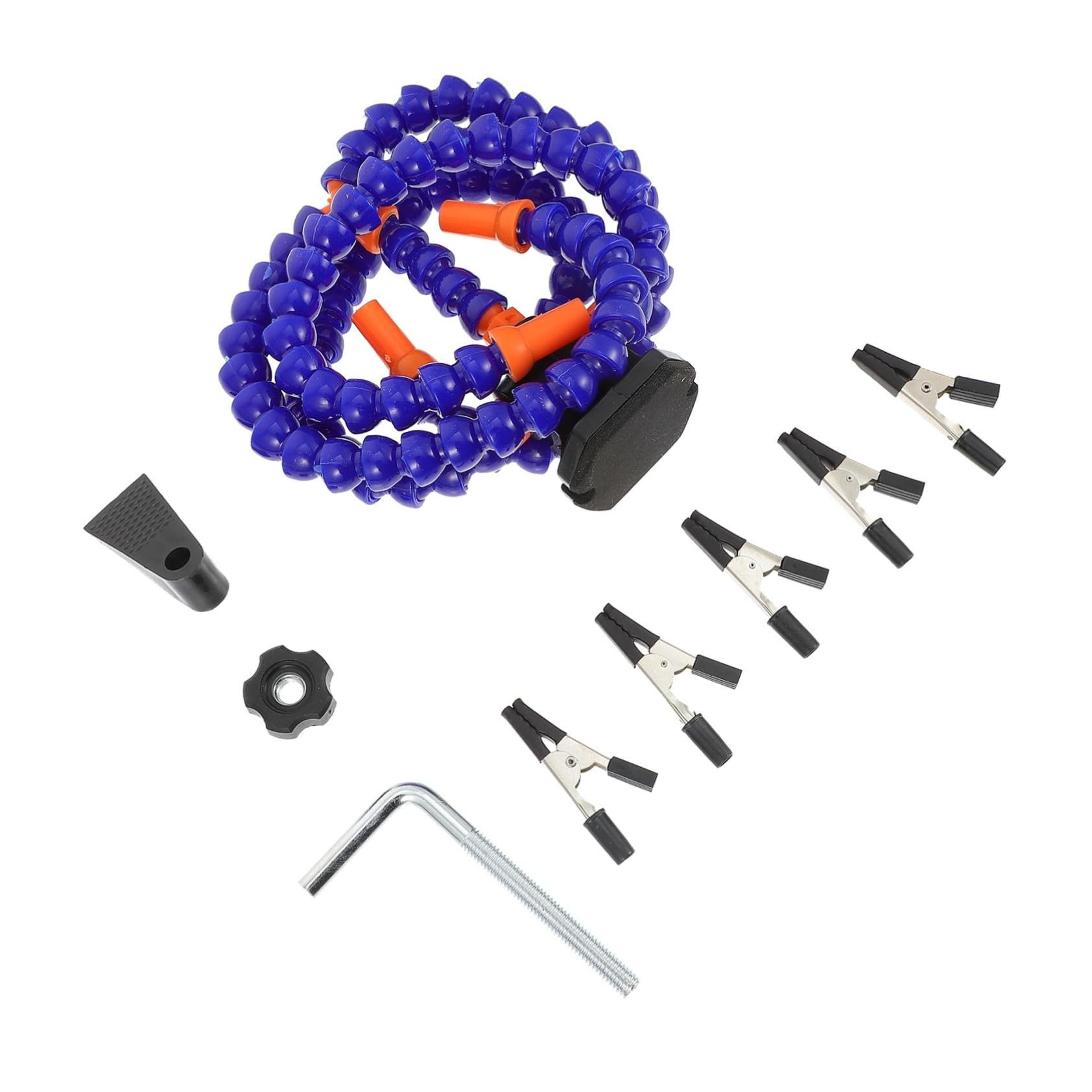 SEWACC 4 Claw Welding Table Bracket Soldering Station Bracket Flexible Arms Welding Platform