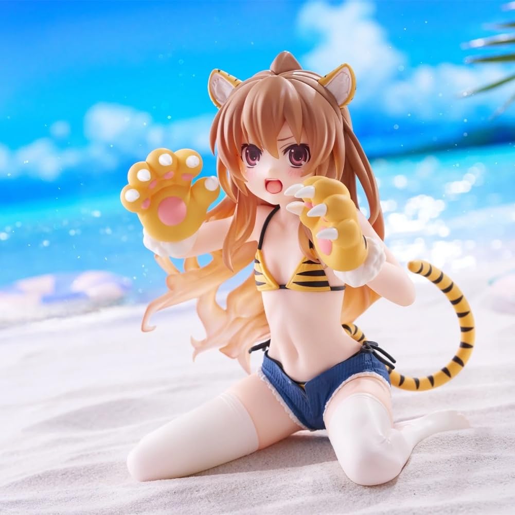 AisakaTaiga - Figura de anime de 13 cm arrodillada con orejas de