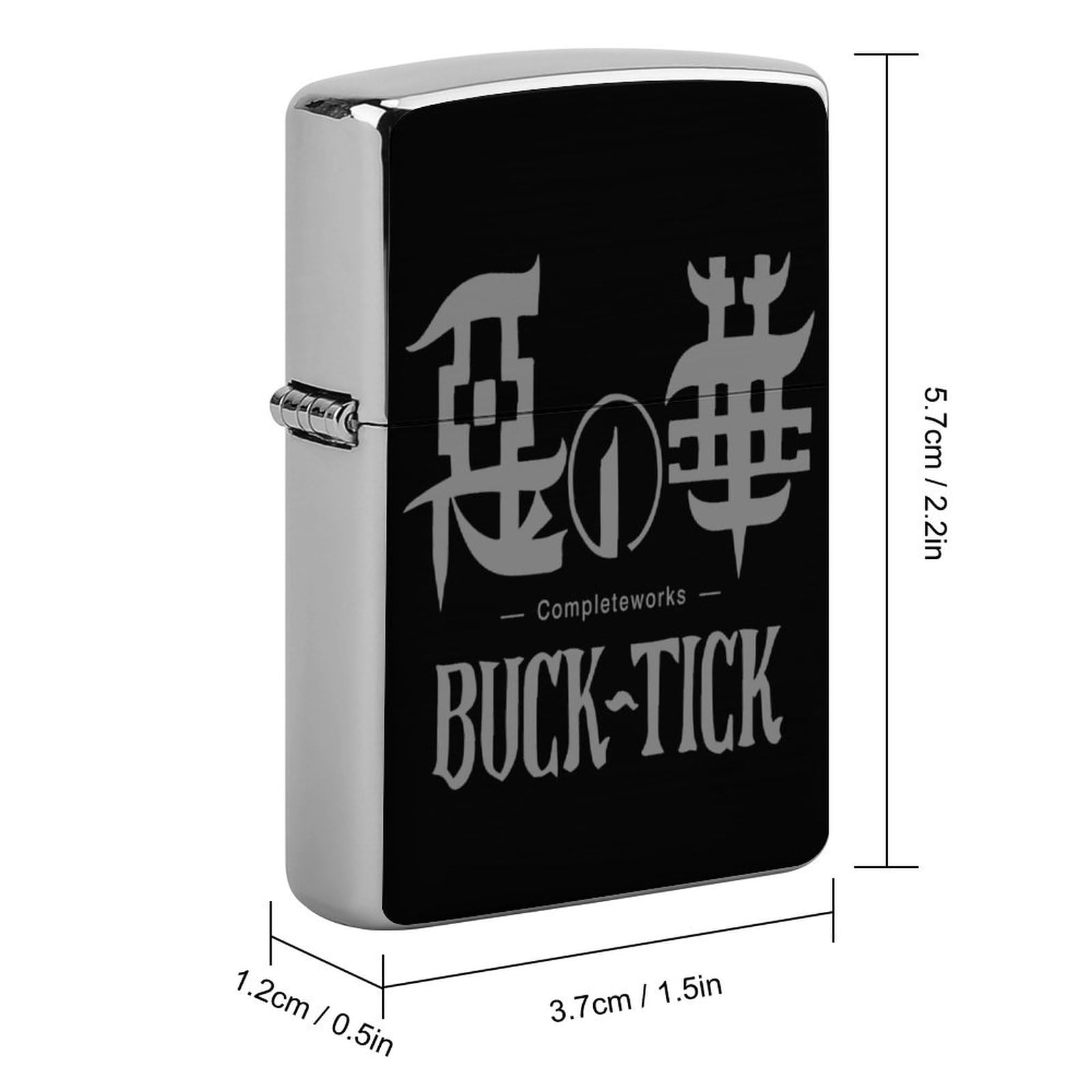 Amazon.co.jp: BUCK-TICK Men's Two-Sided Printed Zippo Case, Multi