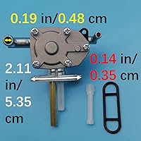 Vista 4 de Interruptor de tanque de válvula de petcock de combustible compatible con Suzuki Vinson 500 LTA500F LTA500FB LTA500FC LTF500F LTF500FC 4x4 Manual