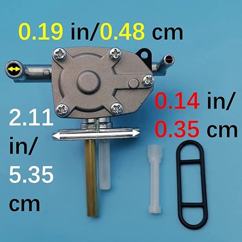 Miniatura 4 de Interruptor de tanque de válvula de petcock de combustible compatible con Suzuki Vinson 500 LTA500F LTA500FB LTA500FC LTF500F LTF500FC 4x4 Manual