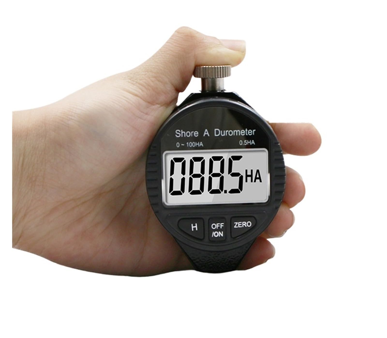 Mthckxjbsuz 0-100Ha Hardness Tester, Ha Hd Hc Digital Shore Durometer Lcd Display Sclerometer Rubber Hardness Tester Meter Paragraph