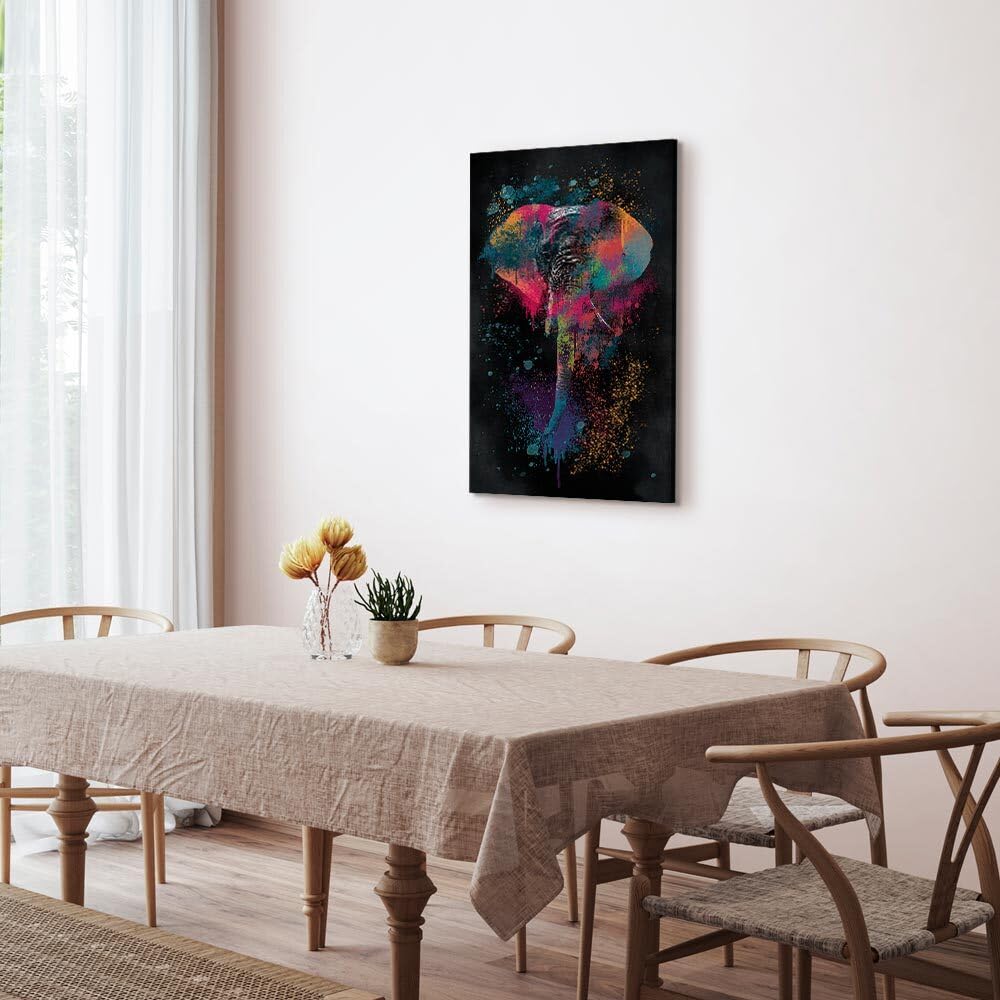 Decomonkey - Tableau Acoustique Lion Abstrait 120x80 1 Pièce - Impression Sur Toile Décoration Maison Isolation Peinture Image Phonique Déco Bureau Afrique Chats Colorés Lions Animaux