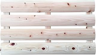 Natural Japanese Hinoki Wood Bath Mat, 24 x 14 in