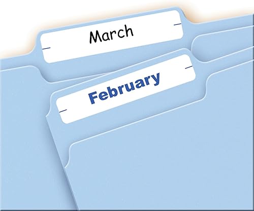 Miniatura 10 de Avery Etiquetas para carpetas de archivos fáciles de despegar en hojas de 4 x 6 pulgadas, 23 x 3-716 pulgadas, blanco, paquete de 3, 756 etiquetas