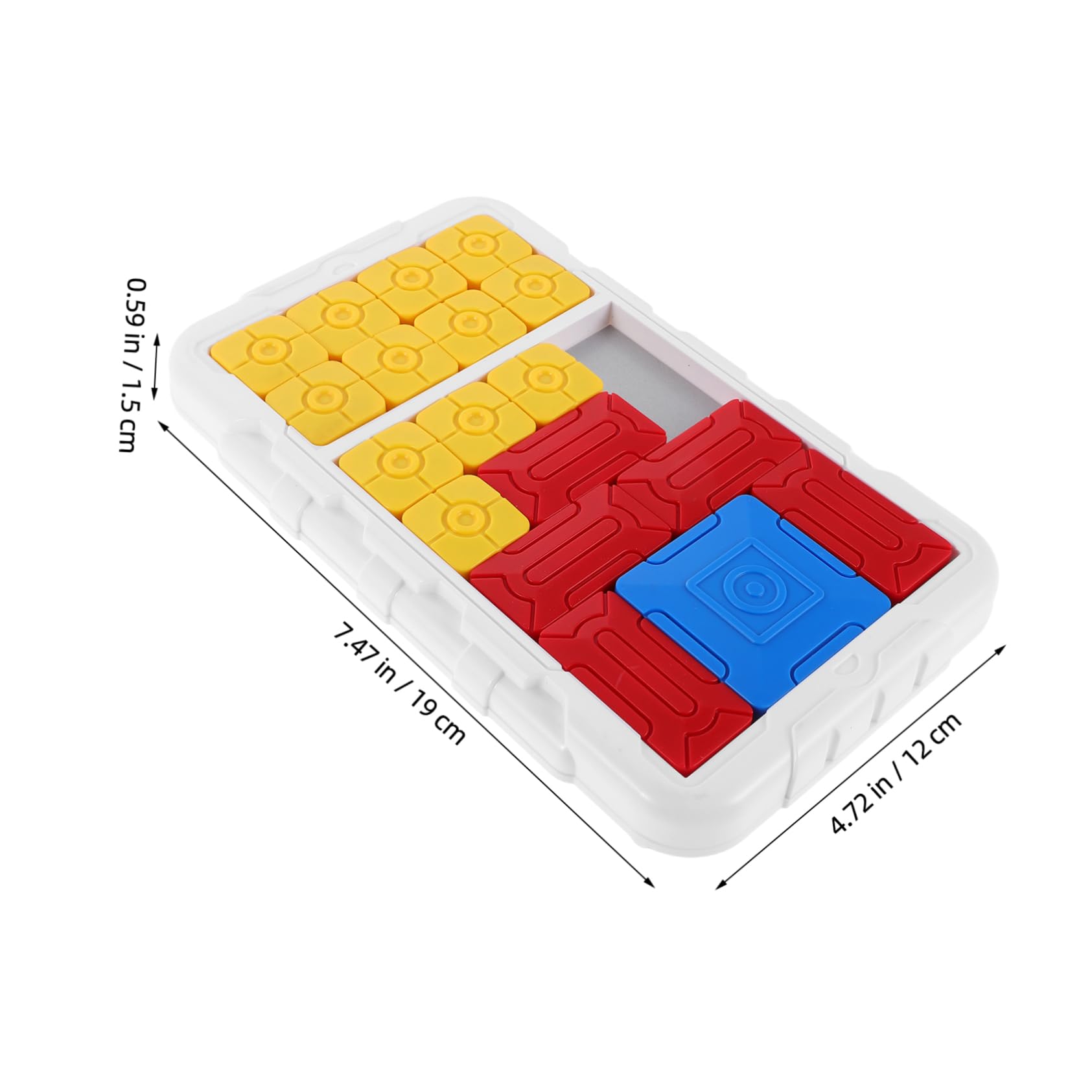 FELTECHELECTR Sliding Puzzle Game Board Interactive Brain Teaser for Adults Logic Reasoning for Memory Improvement Critical Thinking Compact Stylish Design for Family Fun