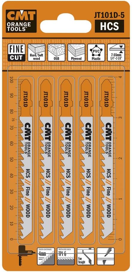 CMT Orange Tool JT101D-5 JIG SAW BLADES WOOD/FINE STRAIGHT