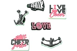 Cheerleading PVC Shoe Charms
