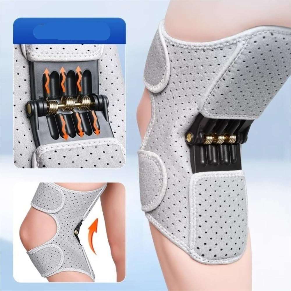 Egzoszkieletowy Stabilizator Kolana, Oddychający, Z Odbojem Sprężynowym, Podnoszący Dla Dorosłych, Seniorów, Pieszych Wędrówek, Chodzenia Po Schodach, łagodzący Bóle Stawów Ash