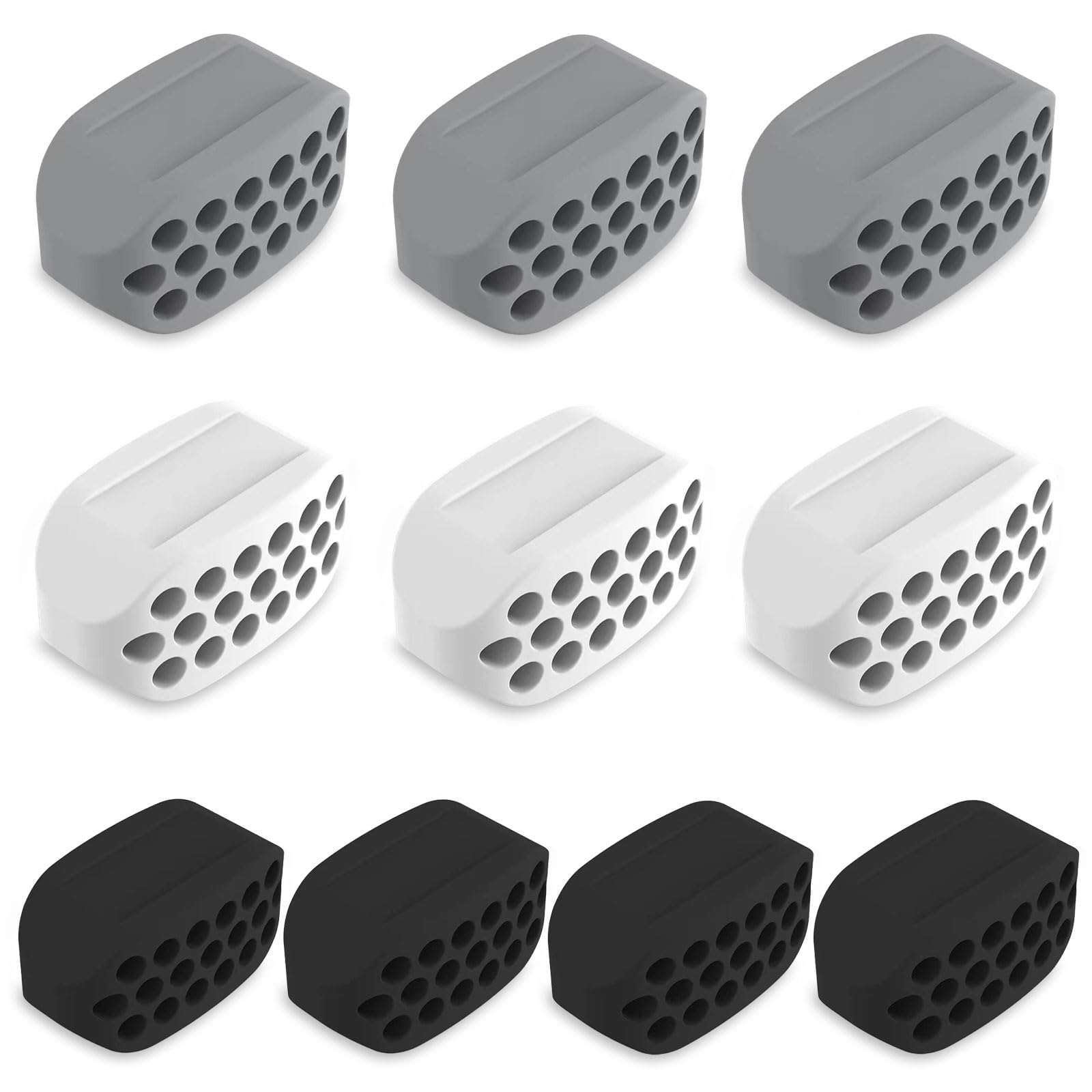 10 sztuk szczęki trener szczęk, silikonowy przyrząd szczękowy, trener szczęk, Facial Mięśni Trener wzmacniający i ujędrniający szczękę, zarówno dla mężczyzn, jak i kobiet