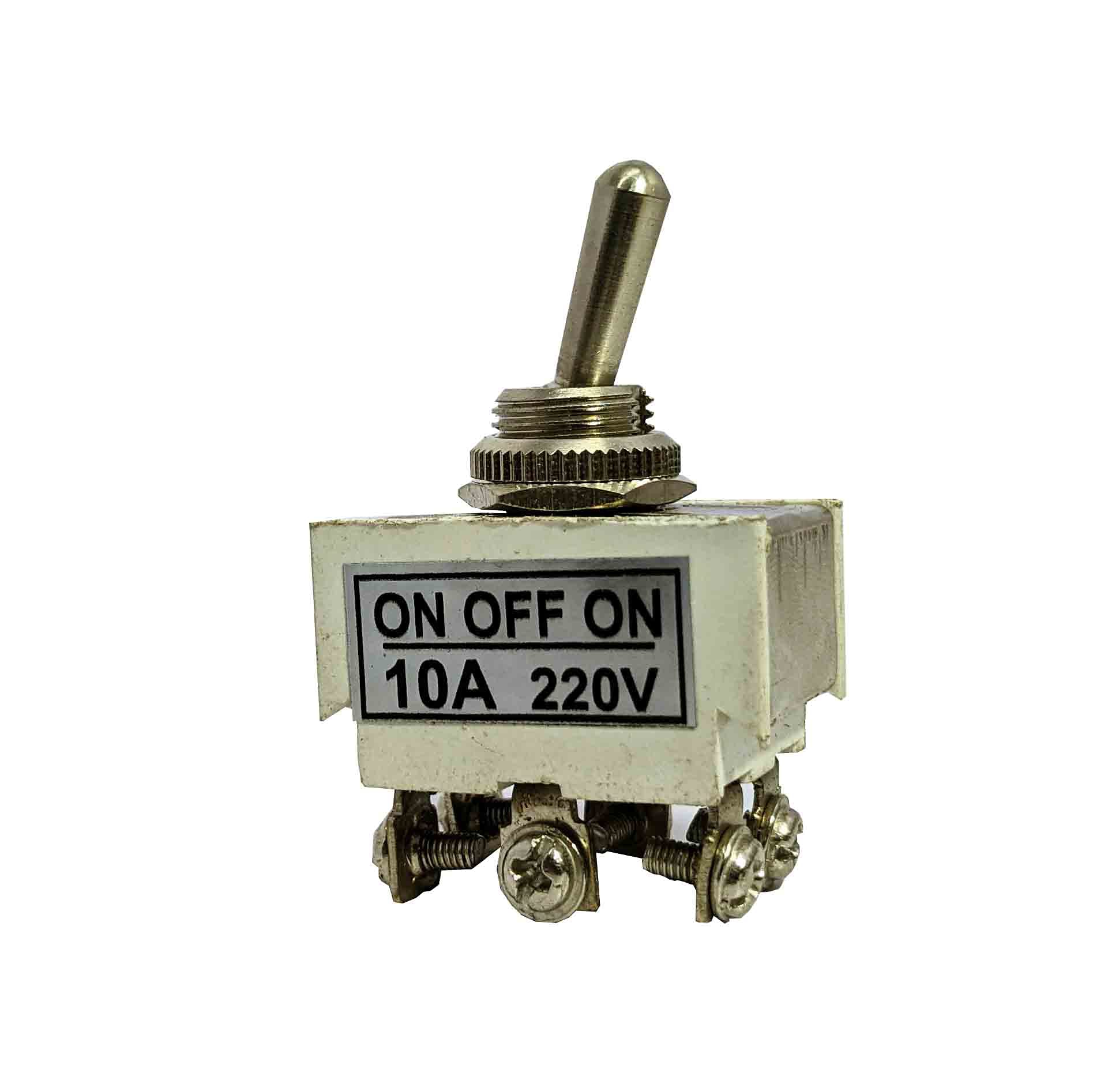 PGSA2Z 10A 220V 6 Pin ON/OFF/ON Toggle Switch (pack of 1)