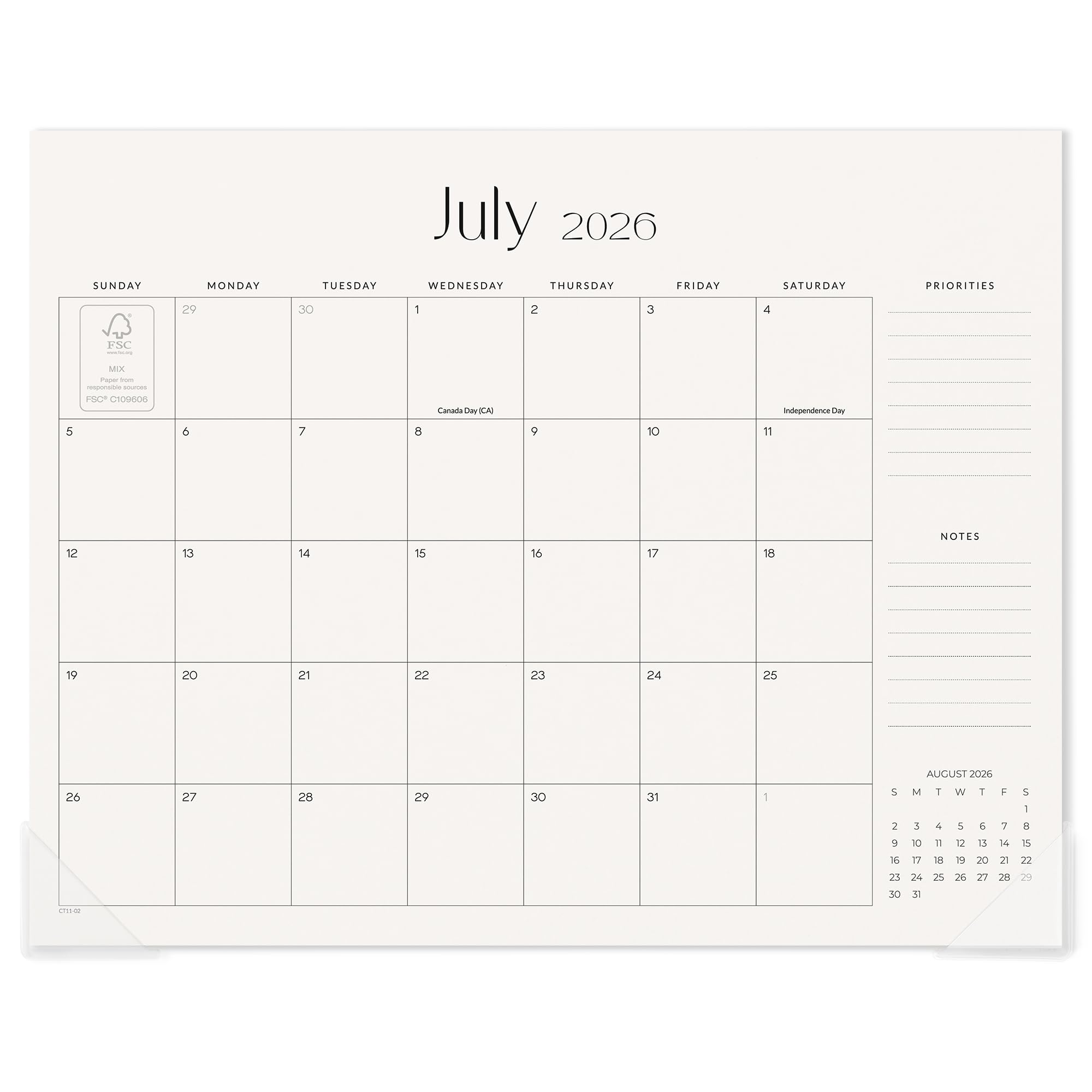Cabbrix Magnetic Calendar for Refrigerator 2026-2027, 18 Months Magnet Fridge Calendar July 2026 to December 2027, 14-1/5" x 11-1/5" Easy Planning, Simplified — image 1