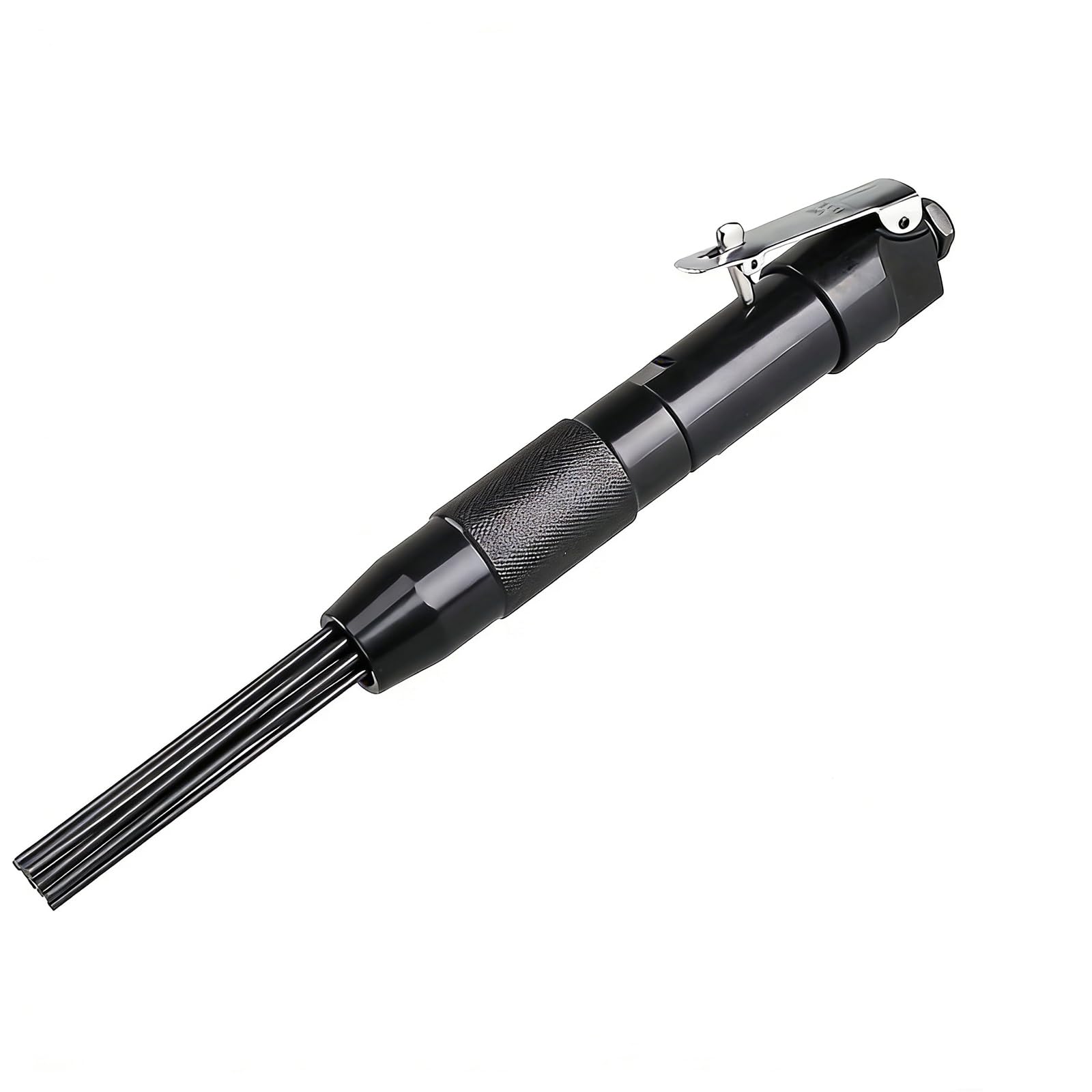 – Air Pneumatic Needle Scaler, 4400 RPM 12 Needles Air Needle Slag Cleaner Deburring Tool Dirt Rust Paint Corrosion Removing Tool for Welders Workshop DIY (Black)