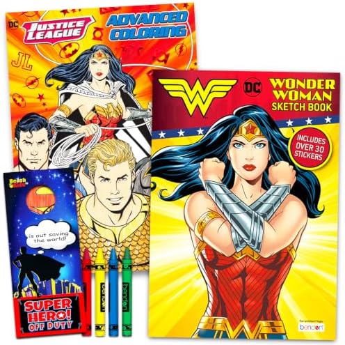 DC Super Hero Girls Coloring and Activity Book Set for Kids - Bundle with Jumbo Coloring Book, Activities, Puzzles, Stickers, Decals, and More Featuring Wonder Woman, Batgirl image 4