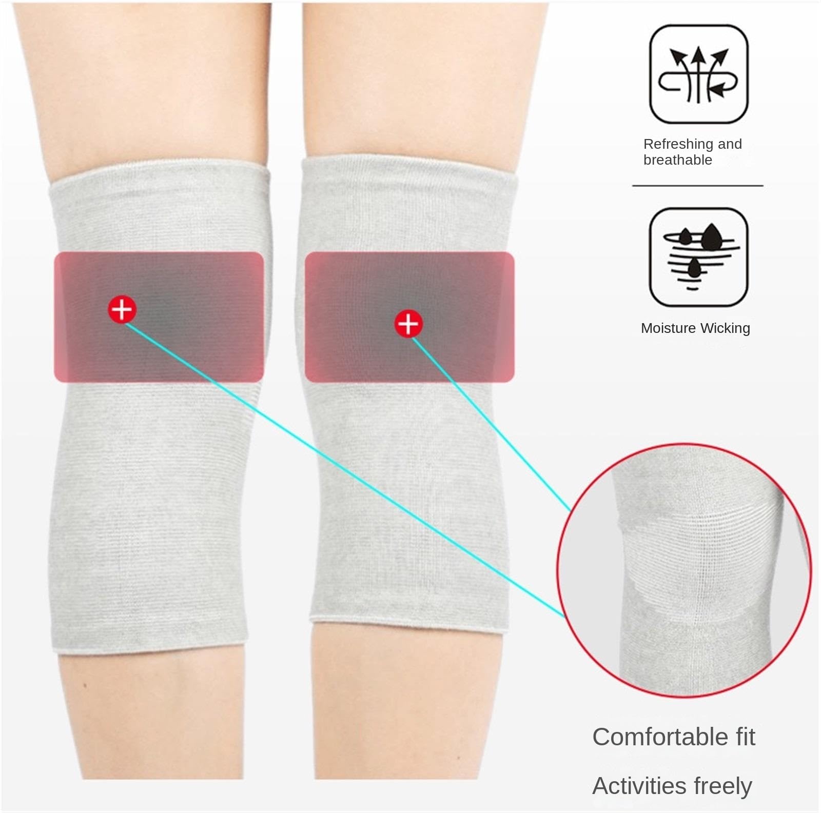 Ginocchiera Un Paio di Scaldamuscoli Unisex for Ginocchiere for Basket Sportivo, Danza, Ciclismo Supporto Ginocchio