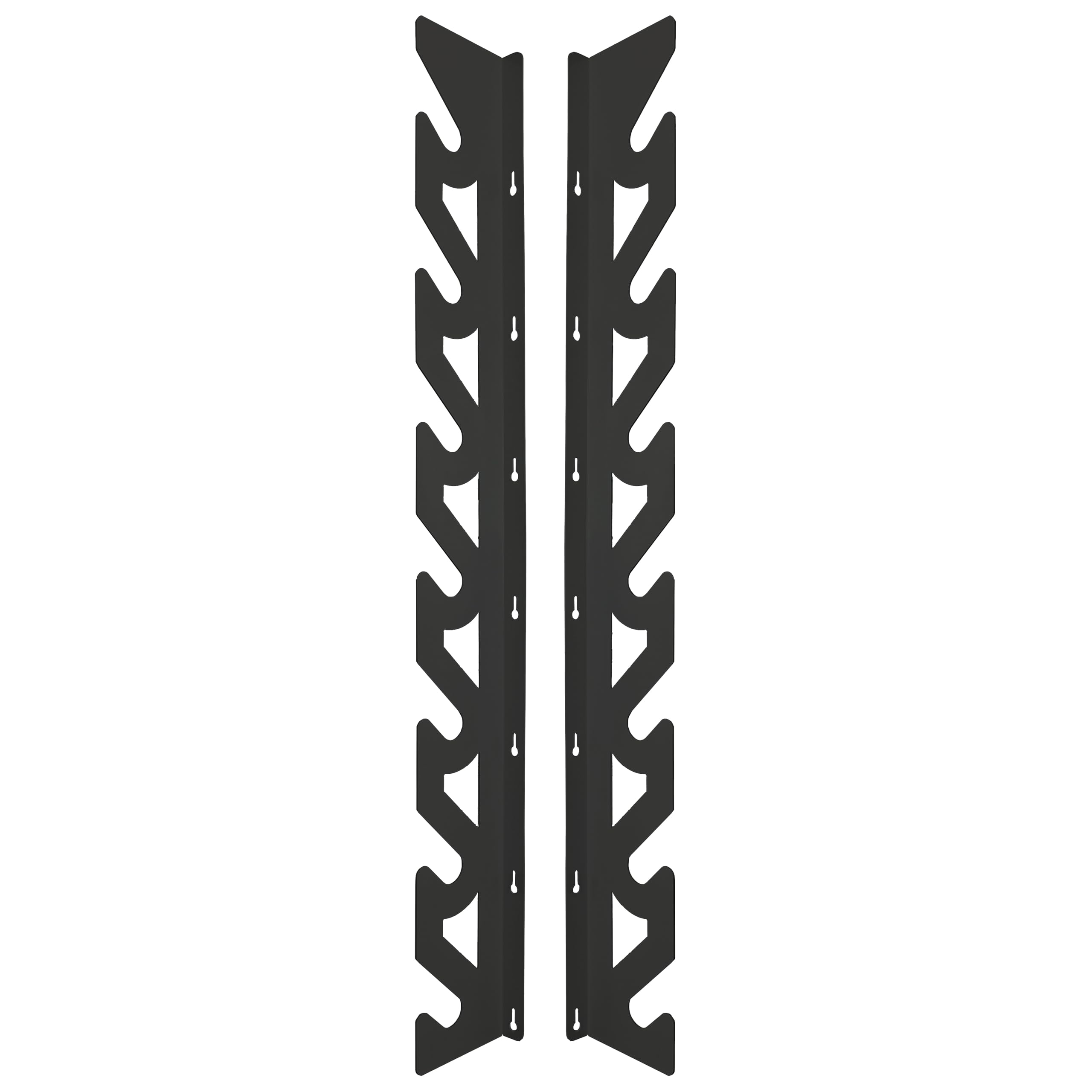 7 Roll Wall Mount Storage System Rack Kit for Car Vinyl & Tint - Large Sign & Banner Material Holder, Fabric Spool Convenient Craft Stand (No Poles, Black Powder Coating)