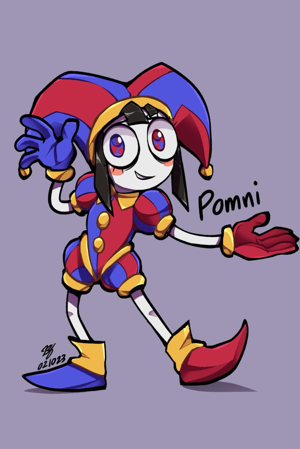 POMNI The Amazing Digital Circus; 100 pages 6" x 9" Notebook: animated TADC web serie Sketchbook Notepad