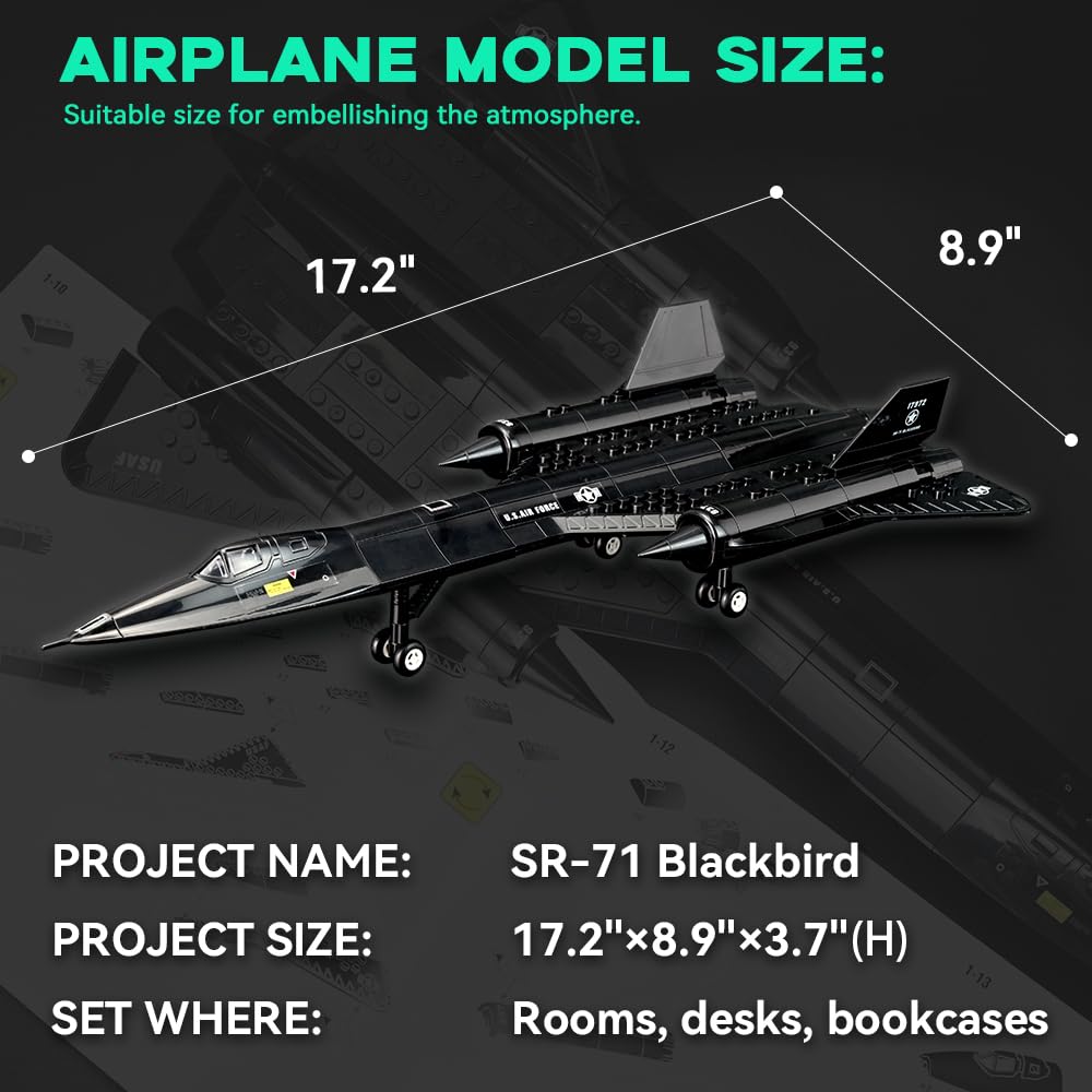 Amazon.com: ArtorBricks SR-71 Reconnaissance Blackbird Airplane