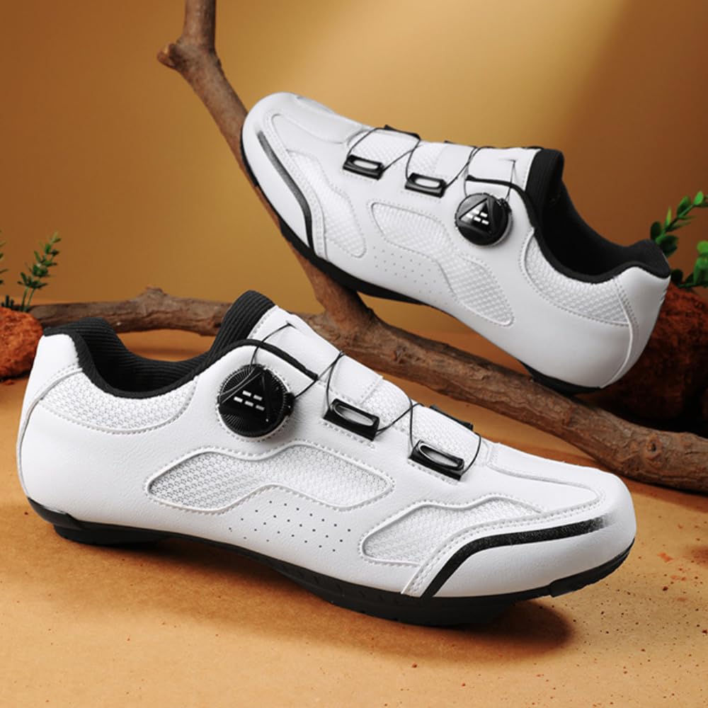 Scarpe da Ciclismo per Uomo E Donna, Scarpe da Mountain Bike MTB con Allacciatura Rotazionale, Scarpe da Bici Antiscivolo per Indoor E Outdoor, Sportive Unisex