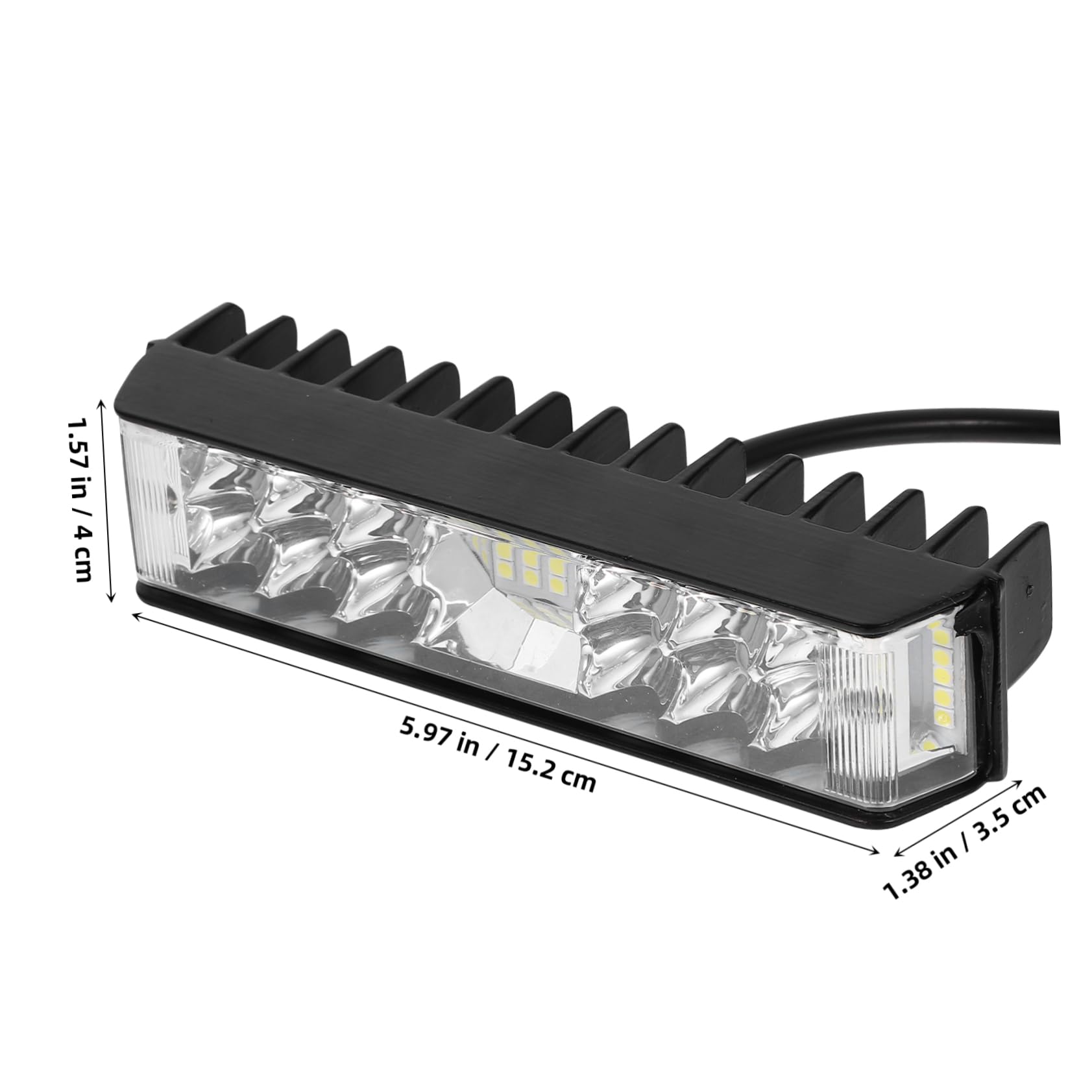 1Paio Luci LED per Professionali Lampade Anteriori per Illuminazione per Guida Notturna e Off Road Facile Installazione