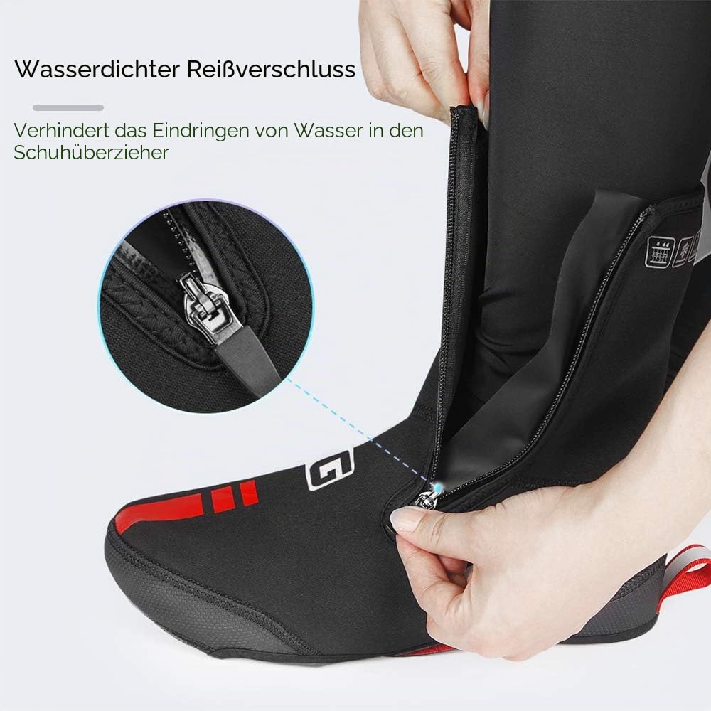 Lixada Überschuhe für Radsport, wasserdicht, für Mountainbike, Straße, Fahrrad, Winter, Überschuhe, Schutz, S-XXXL