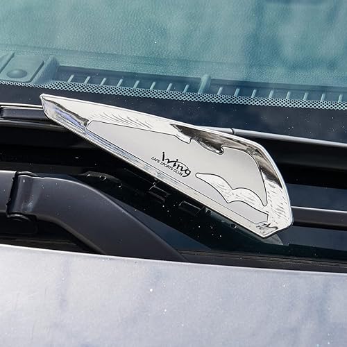 Miniatura 4 de AuMoHall 1 par de tabletas de presión para limpiaparabrisas de automóvil, color plateado