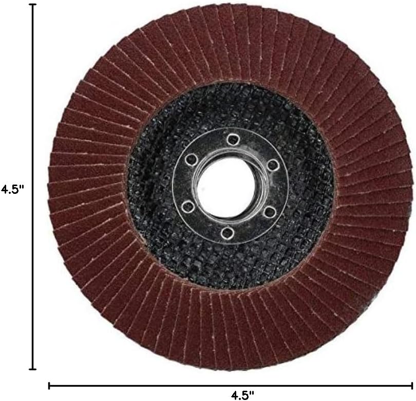 50 x Flat Discs 120 Grit For Angle Grinder 4.5" (115mm) Flat Sanding Grinding