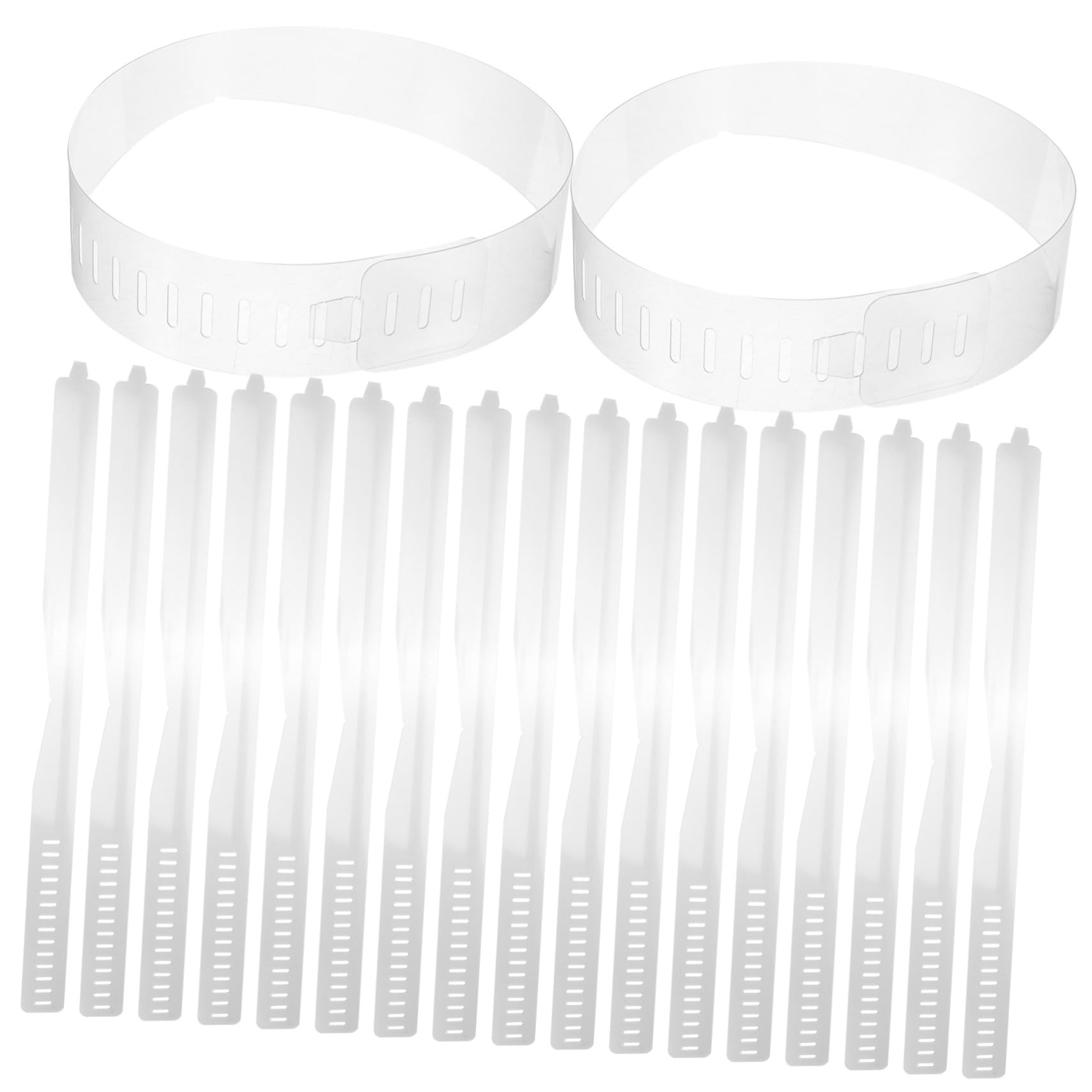 Healeved 100piezas Collar de Pvc para Cuellos de Camisa Soporte de Cuello de Camisa de Refuerzo de Fijación