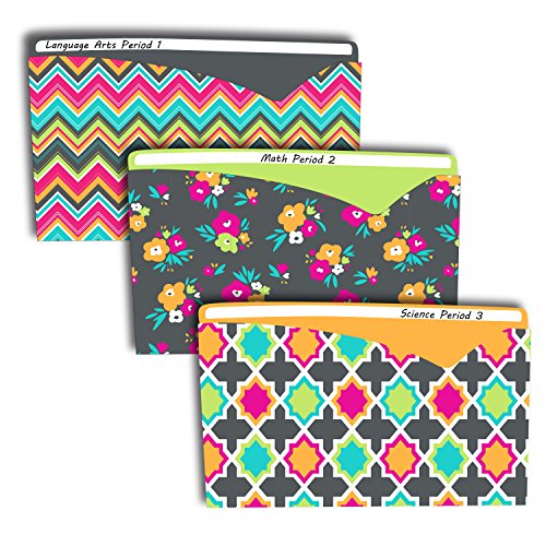 C-Line Write-On File Jackets, Bold Basics Design, Pack Of 6 (63550) #TOP18