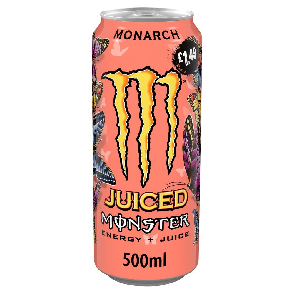 Monster Energy Drink Monster Juiced Energy Drink 12er Pack - 4 verschiedene Geschmacksrichtungen 500ml Monster Energy Drink Energy Juiced Drink je 3 Stück - 12x500ml Bundle Boxed Treatz