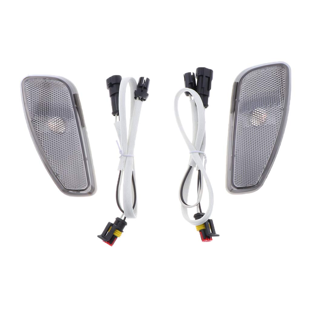 Indicatore di Direzione Laterale Laterale Indicatore di Direzione a LED per Modelli Renegade 3 - Nero + Bianco