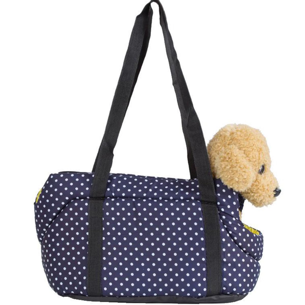 Bolso de hombro para perros Tofficu azul oscuro ideal para viajes y paseos cortos