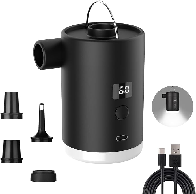 Airpomp Per Campeggio Pompa Aria Elettrica 240V Per Piscine Gonfiabili, Airbed E Campeggio – Potente E Pratica Per L'estate! Pompa Acqua Sommersa 220 V