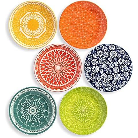 Annovero Salad Plates - Modern Boho Dish Set Cover