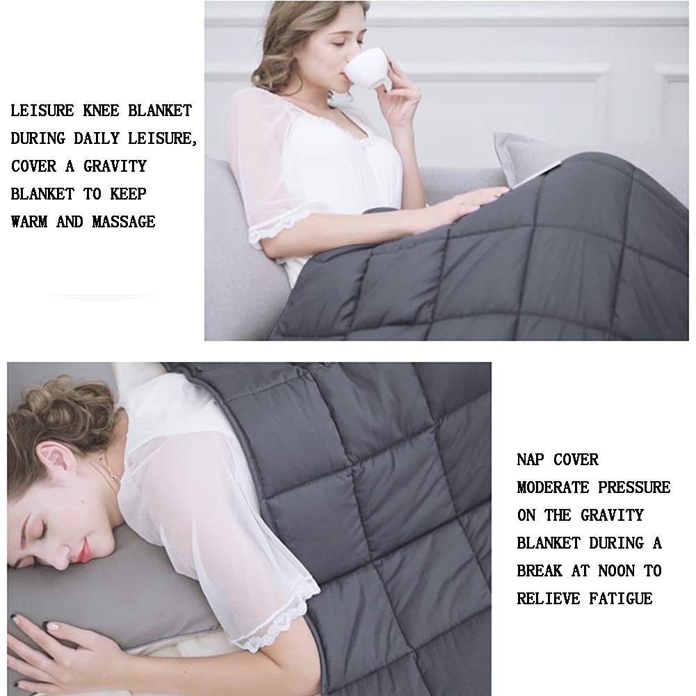 AIZYR Coperta Ponderata per Adulti, Coperta di gravità Cover Rimovibile -Materiale di Cotone Premium con Perle di Vetro, Disponibile in Tutte Le Stagioni,120x183cm(about6.8kg)