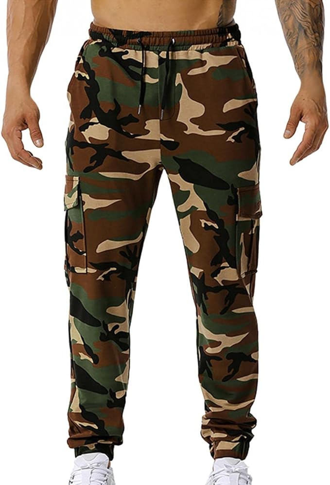 SHOBDW Sweatpants Men's Cargo Joggers, Men's Camouflage Casual Cargo  Trousers Outdoors Running Cargo Jogging Bottoms Regular Fit : Amazon.de:  Clothing