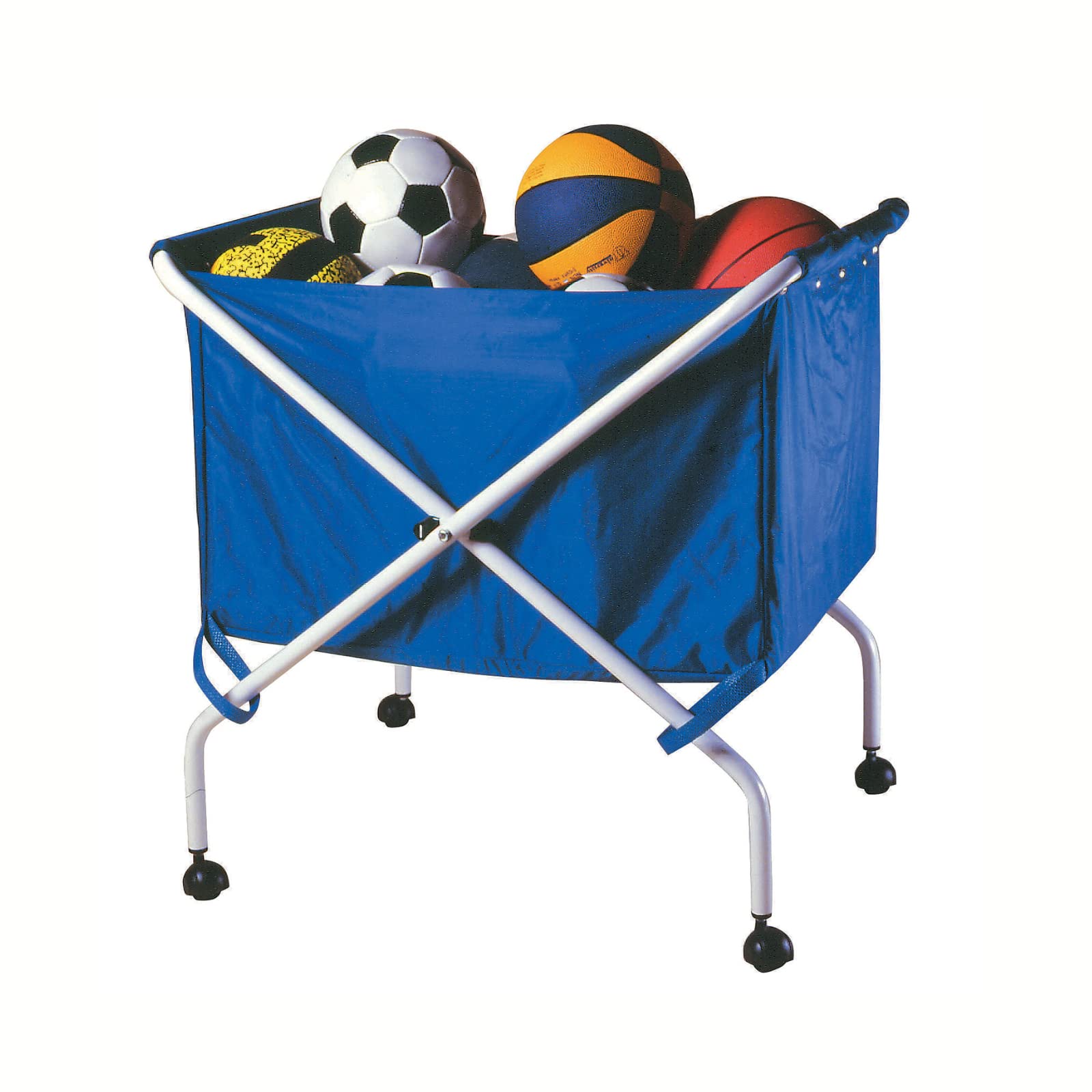 WIP Sport - Carrello per Palloni in Acciaio Verniciato Pieghevole. Capienza 20/25 palloni. 100% Made in Italy, in Acciaio Verniciato