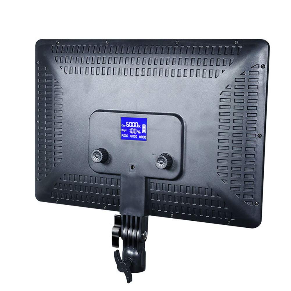 Luce video a LED Illuminazione per conferenze Pannello luminoso della fotocamera, temperatura del colore e luminosità regolabili, illuminazione più morbida per fotografia di bambini / video di YouTube