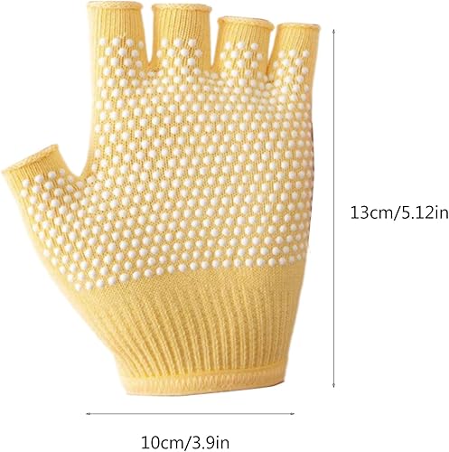 Miniatura 6 de Guante de entrenamiento de cinco dedos antideslizante de silicona - Guante de gimnasio de entrenamiento con pesas para mujeres y hombres