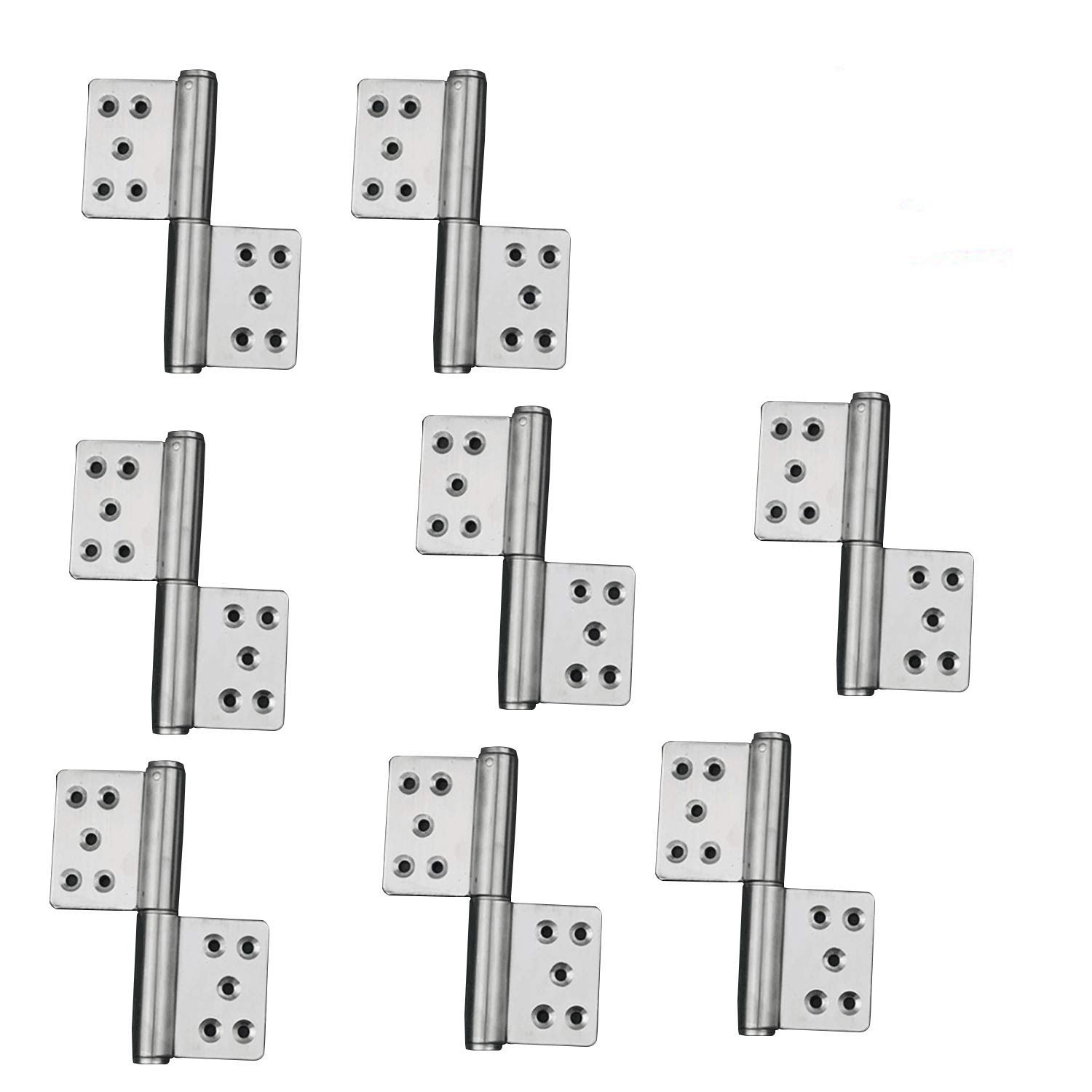 Buy Set of 8 NUZAMAS Lift Off Door Hinges (4 Pairs), 304 Stainless