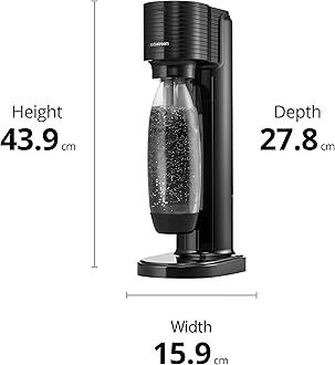 Gaia Black Sparkling Water Machine