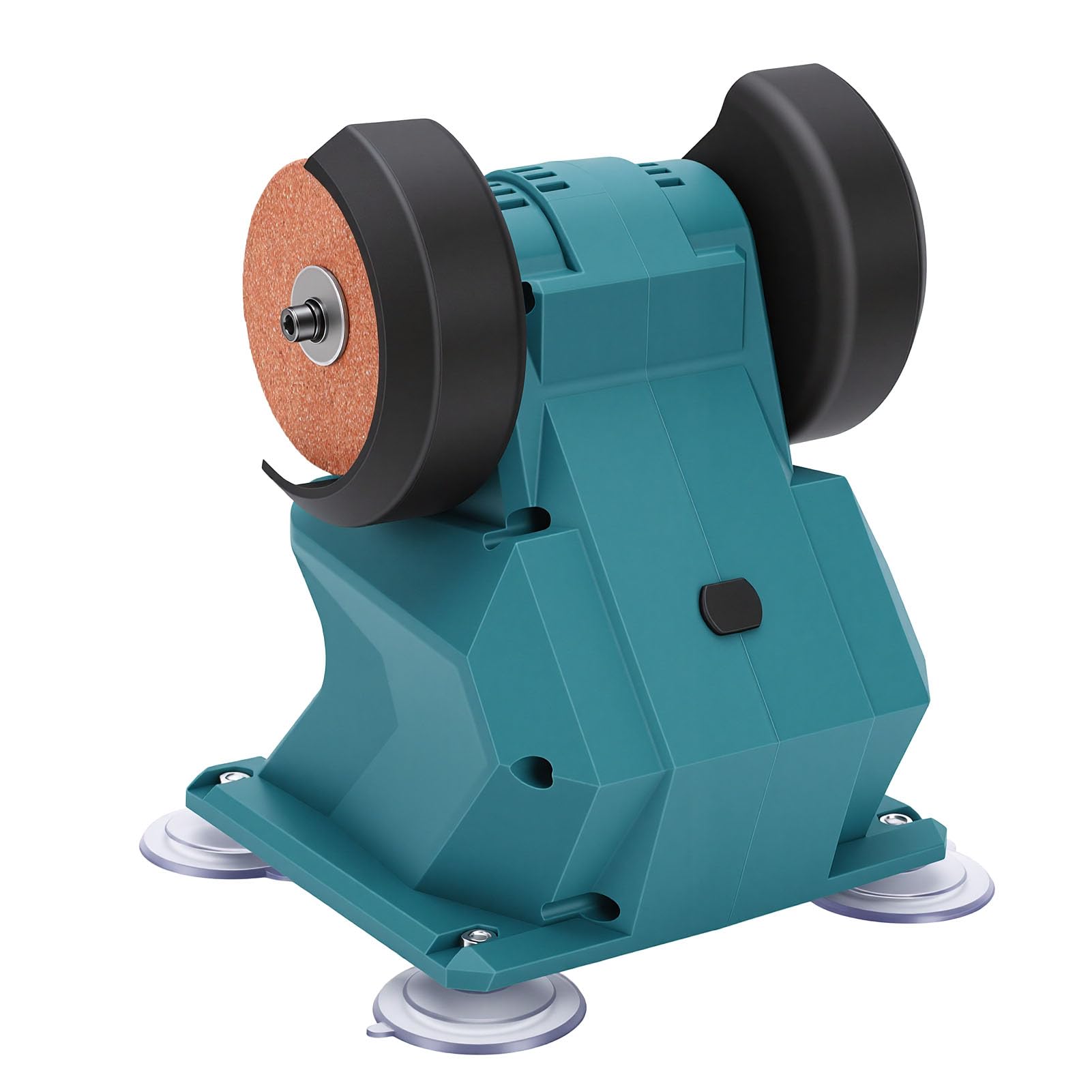 Goshyda Mini Amoladora de Banco para BL1815 BL1820 BL1830 BL1840 BL1850 BL1860 Compatible con Batería, Rectificadora de Banco Eléctrica con 2 Ruedas, Motor de Imán Permanente de 5500 RPM, Multiusos