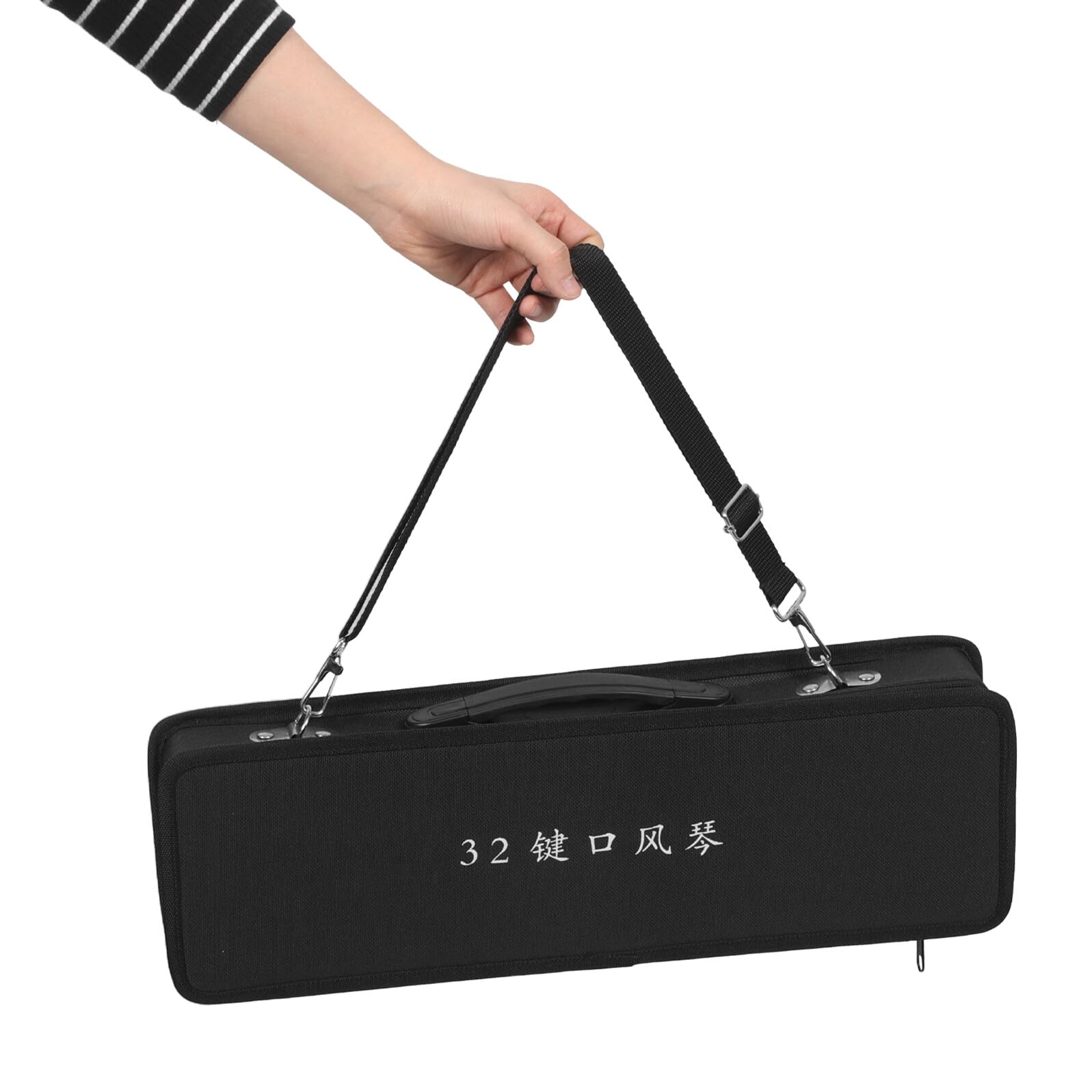 Custodia da Viaggio per Melodica 32 Tasti, Borsa Rigida con Maniglia, Organizer per Tastiera Melodica Soprano, Protezione Antiurto per Studenti e Musicisti