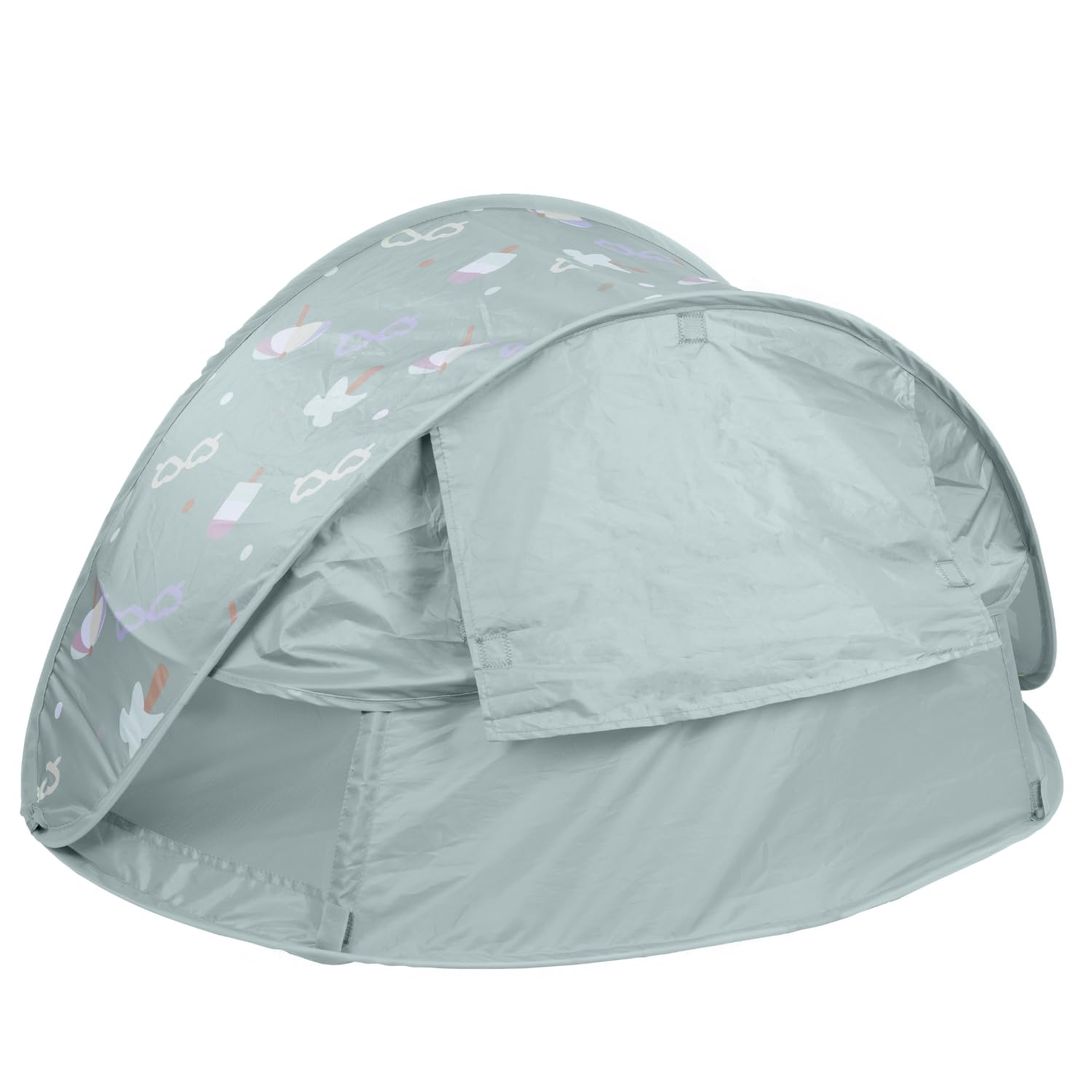 BÉABA, Tienda De Playa Para Bebé 2 En 1, 0–24 Meses, Protección Solar Máxima UPF50+, Filtrado UV, Ventilación 360°, Mosquitera, Espaciosa, Sistema Pop-Up, Bolsa De Transporte, Breezynest, Caqui